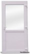 Exteriér PVC dveře obchodu 100/200 bílá