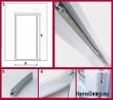 Exteriér PVC dveře obchodu 100/200 bílá