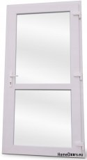 Exteriér PVC dveře obchodu 105/210 bílá