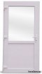 Exteriér PVC dveře obchodu 105/210 bílá
