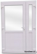 DRZWI ZEWNĘTRZNE PCV BIAŁE 140x210 DWUSKRZYDŁOWE
