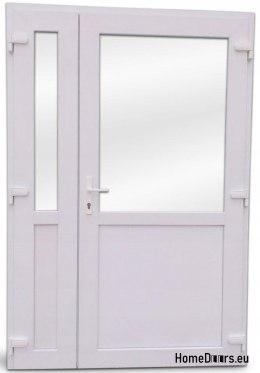 DRZWI ZEWNĘTRZNE PCV BIAŁE 180x210 DWUSKRZYDŁOWE