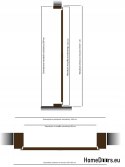 Vnější dveře, dřevěná deska DP24 72mm
