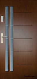 Vnější dveře dřevěný panel DP4 72mm teplý