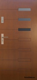 Vnější dveře, dřevěný panel DP8 72mm teplý