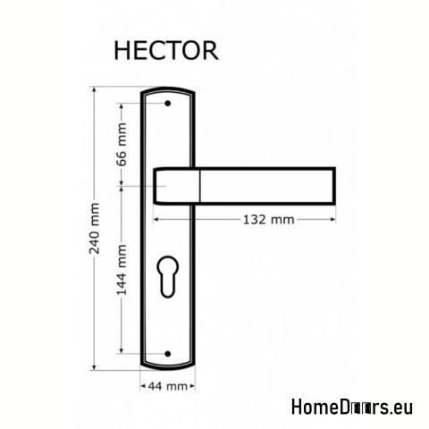 KLAMKA DRZWIOWA PRZEBICIE KLUCZ HECTOR NIKIEL CHRO KLAMKA DRZWIOWA PRZEBICIE KLUCZ HECTOR NIKIEL CHRO