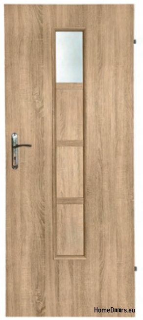 Koupelnové dveře s vnitřním sklem Jantar 60