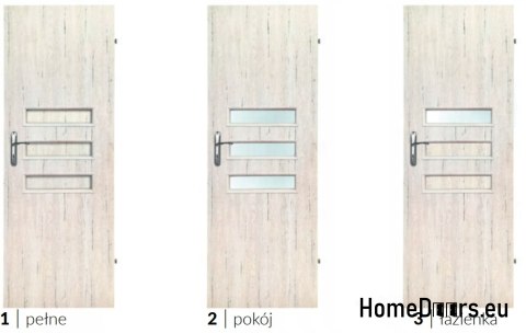 Koupelnové dveře s vnitřním sklem Oris 70 Koupelnové dveře s vnitřním sklem Oris 70