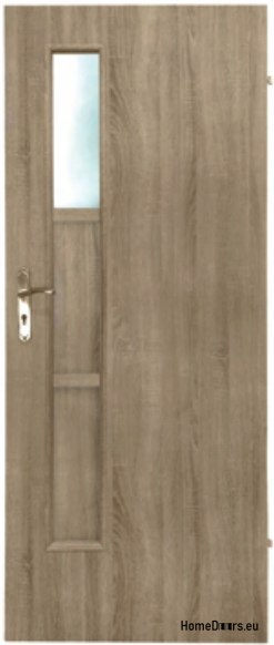 Koupelnové dveře s vnitřním sklem Kodi 80