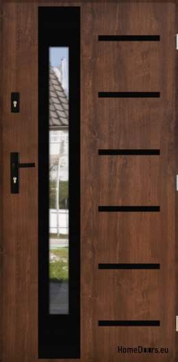 Vnější dveře THICK 72 WARM SE ZRCÁTKEM PO RUCE