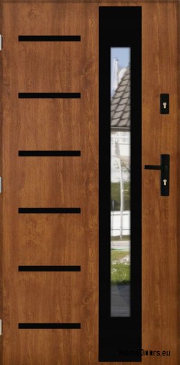 Vnější dveře THICK 72 WARM SE ZRCÁTKEM PO RUCE