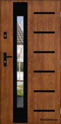 Vnější dveře THICK 72 WARM SE ZRCÁTKEM PO RUCE