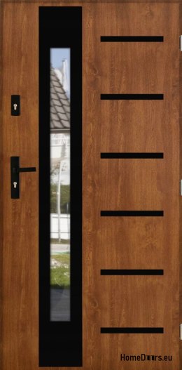 Vnější dveře THICK 72 WARM SE ZRCÁTKEM PO RUCE