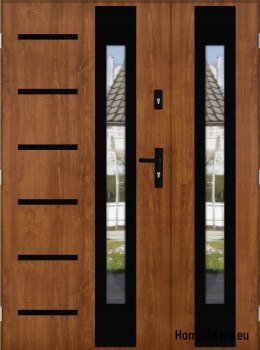 Dvoukřídlé dveře se zrcadlem silné 72 mm 150 L