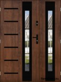 Dvoukřídlé dveře se zrcadlem silné 72 mm 170 L
