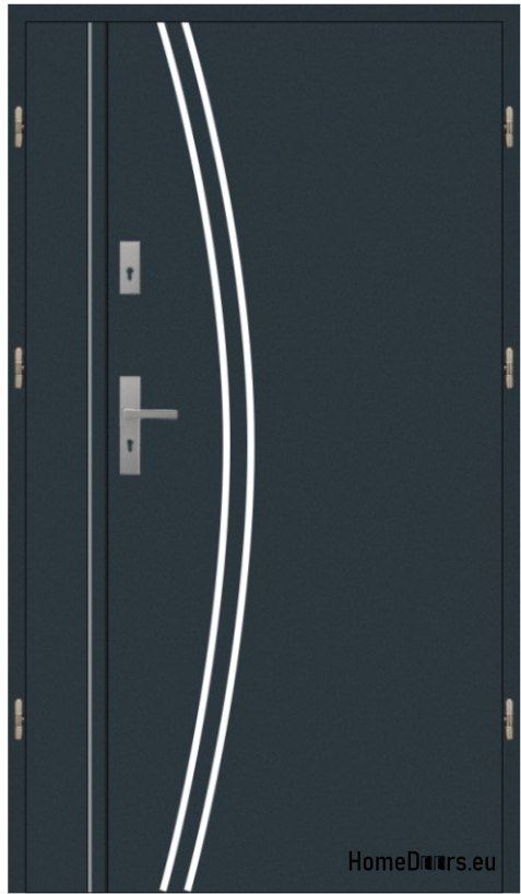 Dvoukřídlé venkovní dveře 110 Left inox Dvoukřídlé venkovní dveře 110 Left inox