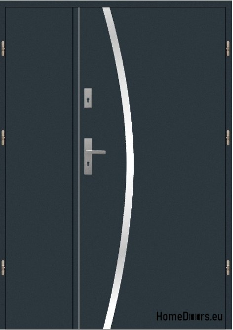 Dvoukřídlé vnější dveře 190 Left inox Dvoukřídlé vnější dveře 190 Left inox