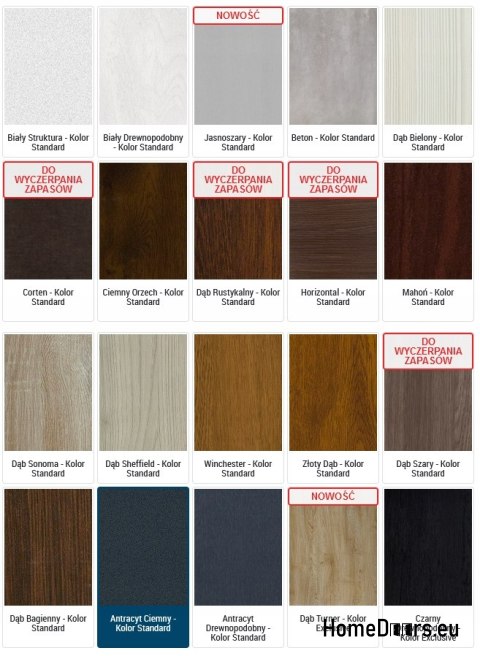 Dvoukřídlé dveře 100 Levá, různé designy barvy Dvoukřídlé dveře 100 Levá, různé designy barvy