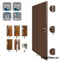 Exteriérové dveře na míru SILNÉ 72 MM teplé s benátským zrcadlem 80 90 100