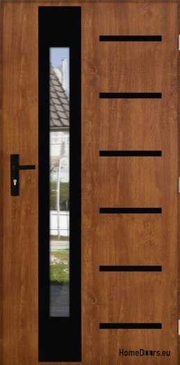 Venkovní dveře TLUSTÉ 101mm TEPLÉ SE ZRCADLEM