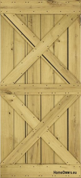DRZWI PRZESUWNE MODERN RUSTIC XX DĄB CRACK 90