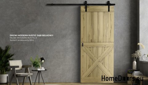 DRZWI PRZESUWNE MODERN RUSTIC X DĄB RUSTIC 80