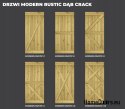 DRZWI PRZESUWNE MODERN RUSTIC E DĄB CRACK 80