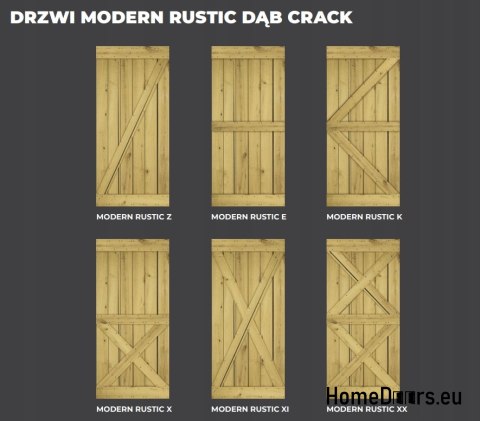 DRZWI PRZESUWNE MODERN RUSTIC E DĄB CRACK 80 DRZWI PRZESUWNE MODERN RUSTIC E DĄB CRACK 80