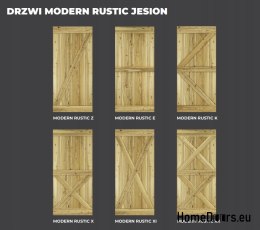 DRZWI PRZESUWNE MODERN RUSTIC X JESION SĘKATY 80