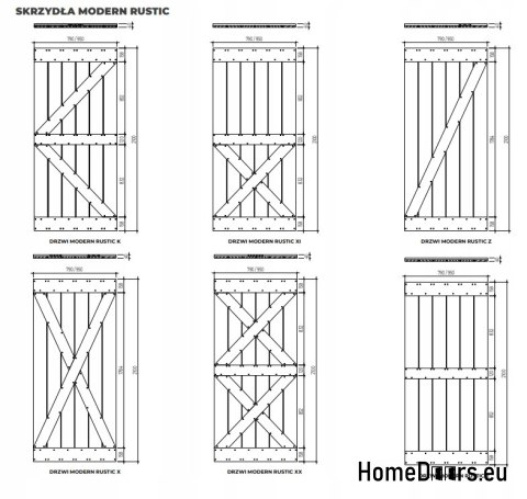 DRZWI PRZESUWNE MODERN RUSTIC X ŚWIERK STARY 80
