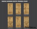 DRZWI PRZESUWNE MODERN RUSTIC X ŚWIERK STARY 90