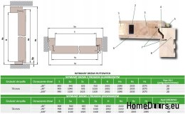 Dřevěné venkovní dveře borovice 82 mm NARIN