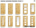 DRZWI WEWNĘTRZNE MODERN 09V ŚWIERK STARY 80