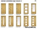 DRZWI WEWNĘTRZNE MODERN 03V DĄB CRACK 80