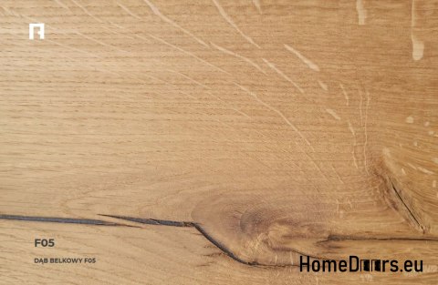 DRZWI WEWNĘTRZNE MODERN 01V DĄB BELKOWY 90 cm