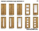 DRZWI WEWNĘTRZNE MODERN 02V DĄB BRONZE 70