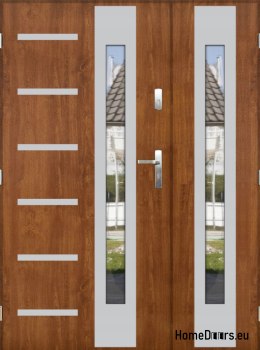Dvoukřídlé dveře se zrcadlem silné 72 mm 140 L