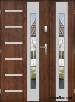 Dvoukřídlé dveře se zrcadlem silné 72 mm 150 L