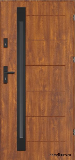 Venkovní dveře NARVIK BLACK THICK warm 1,2Wm2k 70mm, OFF-the-SHELF, 90 P