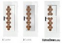 Šestihranné dřevo plné interiérové dveře 80