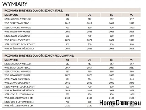OTIMO Masivní interiérové dveře Full 80