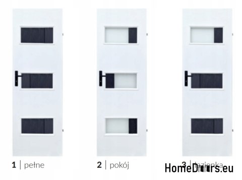 Drzwi przeszklone wewnętrzne pokojowe WELLA Mini Łazienka 70