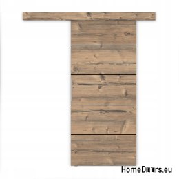 Drzwi przesuwne naścienne ALFA + system przesuwny Grube 1,8cm 20 kolorów