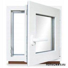 PVC OKNO RU pravé 600x500 / 60x50 ANTHRACITE/BÍLÁ, PŘIPRAVENO K DISPOZICI