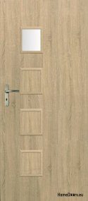 Drzwi Wewnętrzne Pokojowe Przeszklone LAWA WC 60 Kolor Sonoma