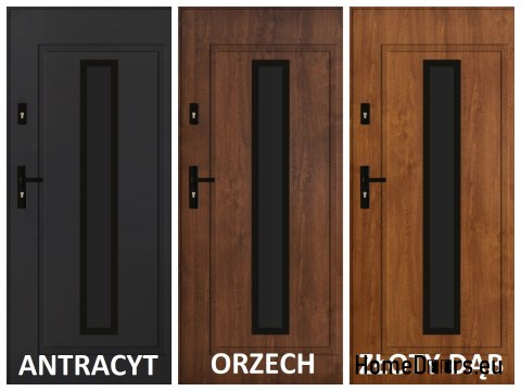 Venkovní dveře PANTOR LEO 01 pravé 90 ořech tloušťka 72mm teplé Venkovní dveře PANTOR LEO 01 pravé 90 ořech tloušťka 72mm teplé