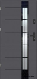 Teplé venkovní dveře THERMO GLASS 4 balení 4 zasklení 70mm, REGÁLOVÉ, 90 L