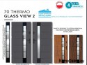 Teplé venkovní dveře THERMO GLASS 4-tabulové balení 70mm, REGÁLOVÉ, 90 L