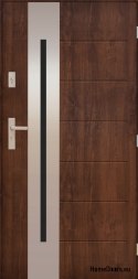 Venkovní dveře PANTOR ALPINE-PASIVE 04 pravé 90 ořech silné 72mm teplé