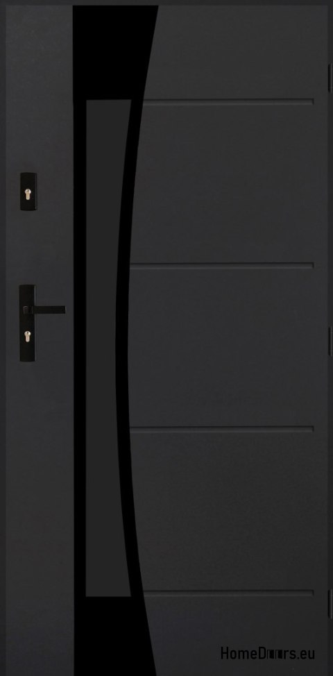 Polské venkovní dveře FAGOT 02 80 pravé ANTHRACITE Polské venkovní dveře FAGOT 02 80 pravé ANTHRACITE